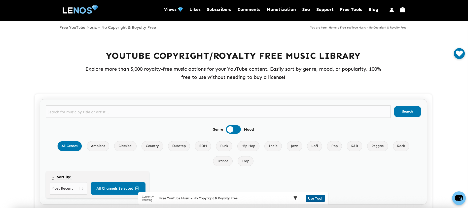 Lenostube YouTube Royalty-free music